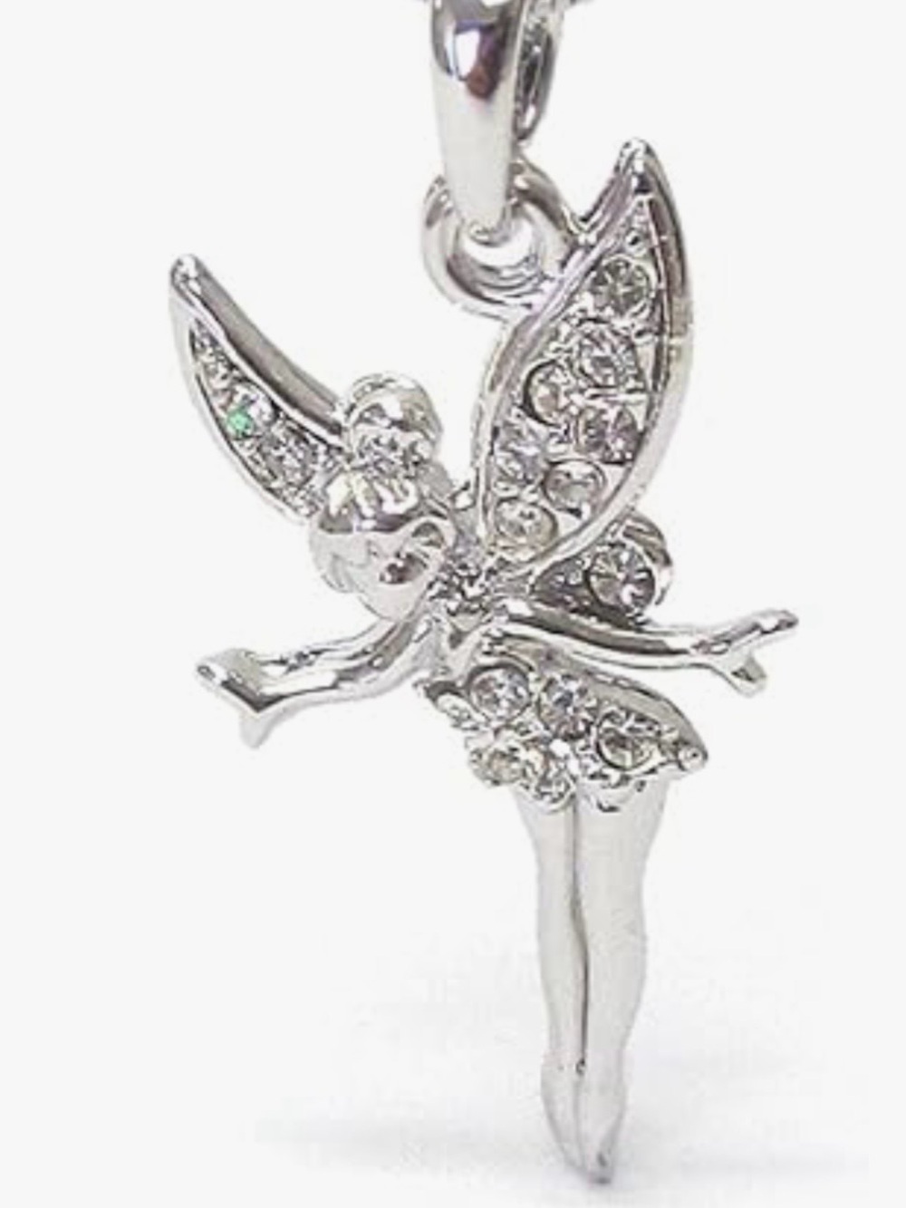 Disney Tinkerbell Fairy
Wings Cubic Zirconia Crystal
Pendant Necklace